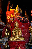 Inle Lake Myanmar. Pindaya, the famous Shwe Oo Min pagoda, a natural cave filled with thousands of gilded Buddha statues. 